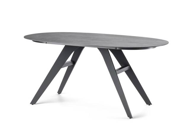 Andermatt Table de jardin céramique 160x100 cm