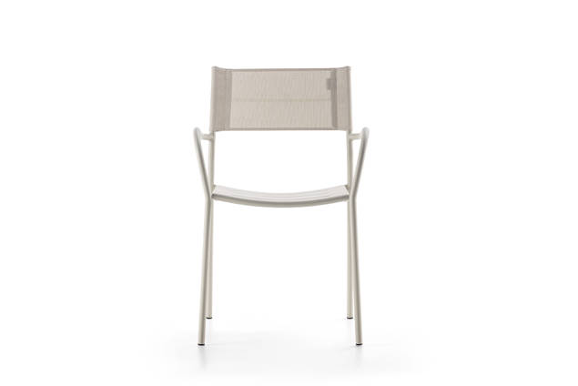 Arezzo Chaise de jardin empilable acier 3