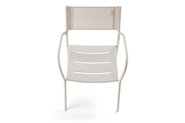 Arezzo Gartenstuhl stapelbar Stahl 4