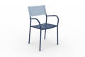 Arezzo Chaise de jardin empilable acier