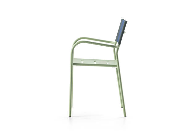 Arezzo Gartenstuhl stapelbar Stahl 1