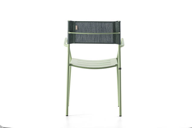 Arezzo Gartenstuhl stapelbar Stahl 2