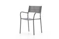 Arezzo Chaise de jardin empilable acier