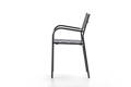 Arezzo Chaise de jardin empilable acier 1