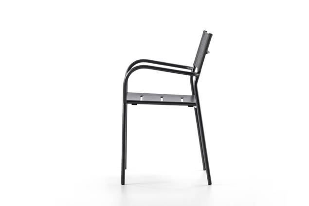 Arezzo Gartenstuhl stapelbar Stahl 1