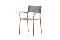 Arezzo Chaise de jardin empilable acier