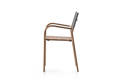 Arezzo Chaise de jardin empilable acier 1