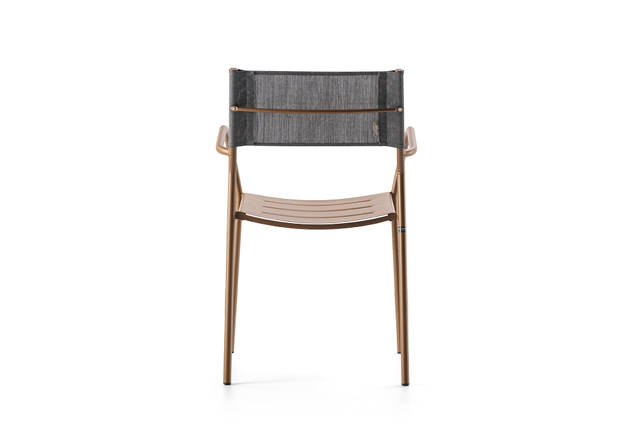 Arezzo Gartenstuhl stapelbar Stahl 2