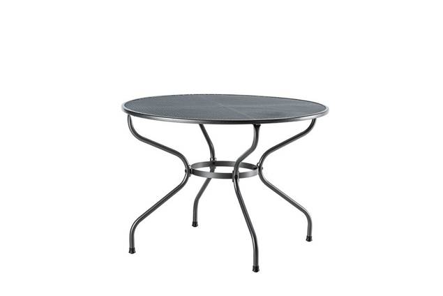 Basic Table de jardin ronde métal déployé Ø 105 cm