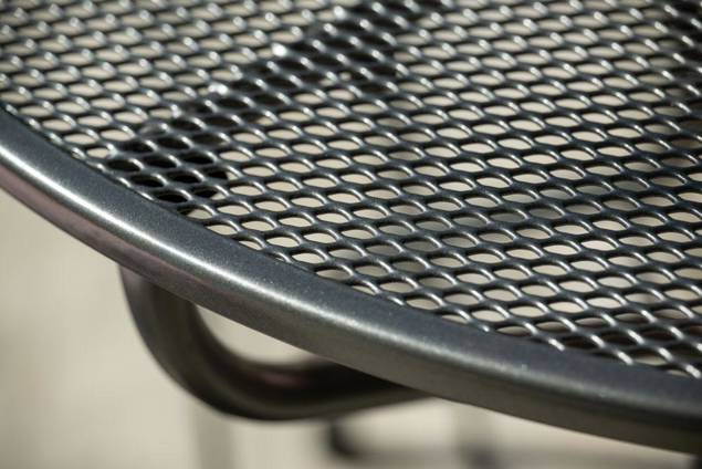 Basic Table de jardin ronde métal déployé Ø 105 cm 3