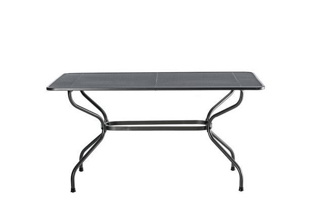 Basic Table de jardin métal déployé 145x90 cm 2