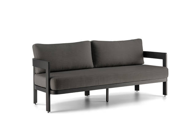 Bastia 2.5er Loungebank Aluminium