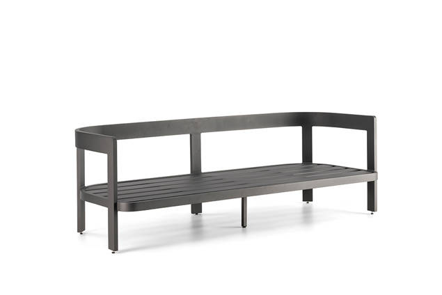 Bastia 2.5er Loungebank Aluminium 4