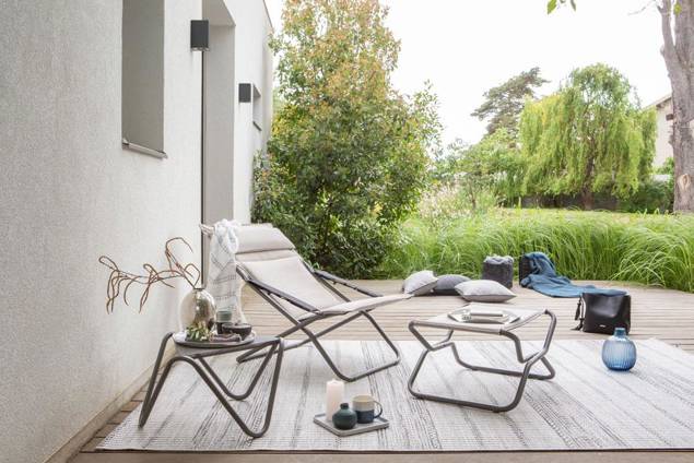 Bayanne Chaise de jardin Transabed pliant acier 3