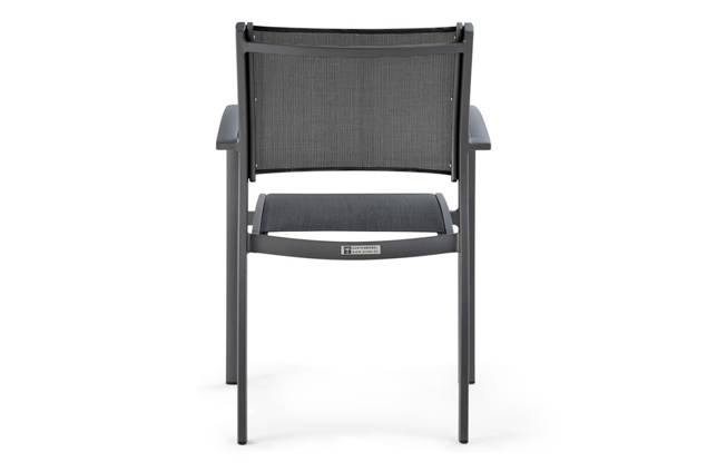 Bern Chaise de jardin empilable aluminium 2