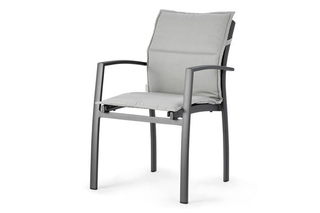 Bern Chaise de jardin empilable aluminium 5