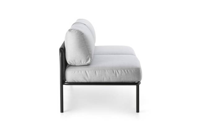 Bilbao 2er Loungebank Stahl 1