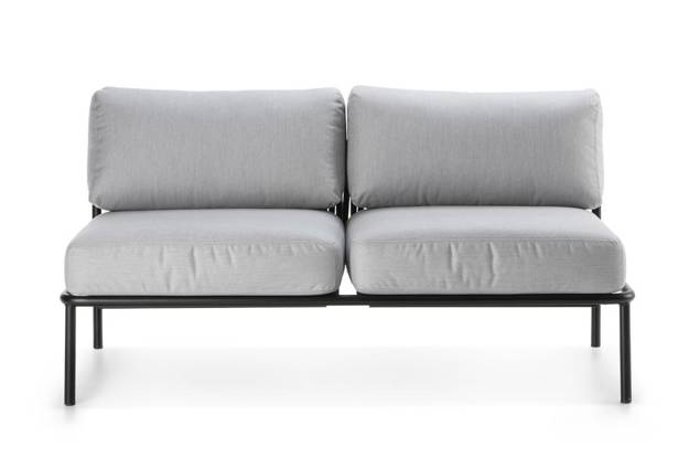 Bilbao 2er Loungebank Stahl 3