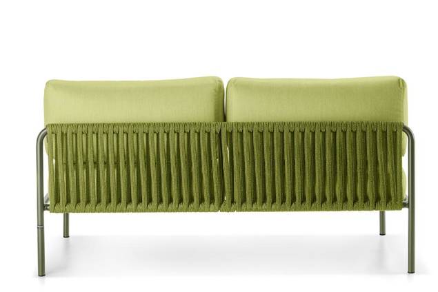 Bilbao Banc lounge 2 places acier 2