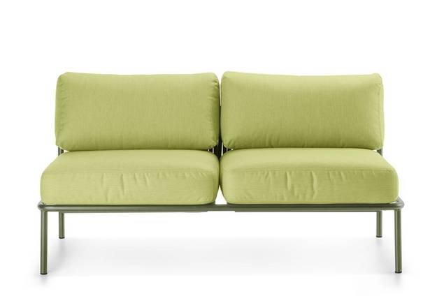 Bilbao Banc lounge 2 places acier 3