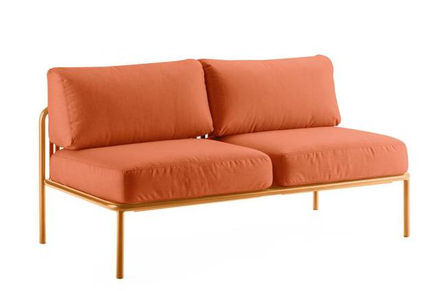 Bilbao 2er Loungebank Stahl