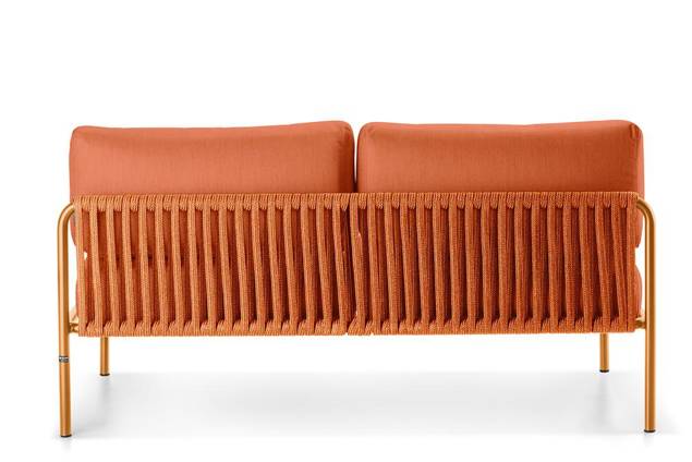 Bilbao 2er Loungebank Stahl 2