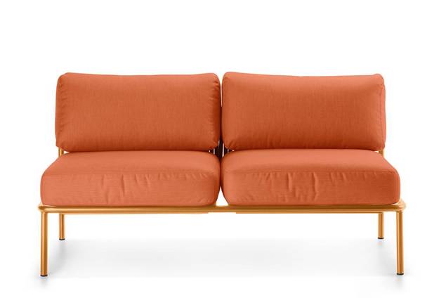 Bilbao 2er Loungebank Stahl 3