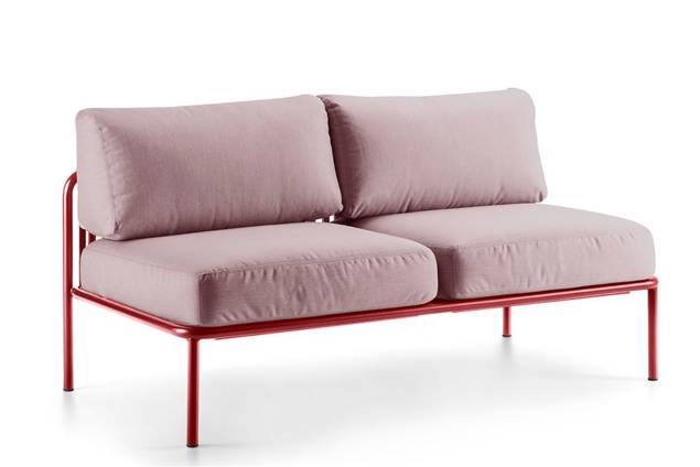 Bilbao 2er Loungebank Stahl