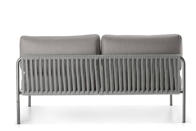 Bilbao Banc lounge 2 places acier 2