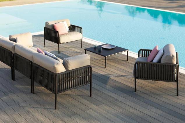 Bilbao Loungeecke Stahl 3