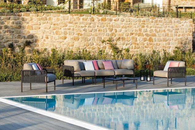 Bilbao Loungeecke Stahl 4