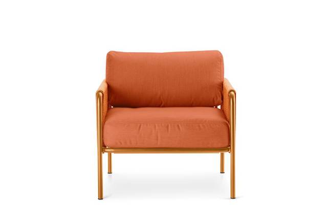 Bilbao Fauteuil lounge acier 3