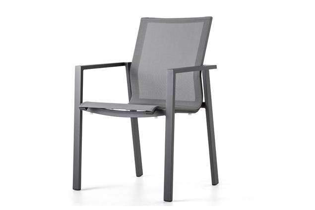 Braga Chaise de jardin empilable aluminium
