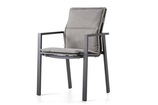 Braga Chaise de jardin empilable aluminium 1