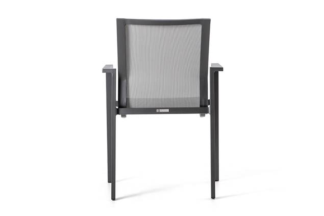Braga Chaise de jardin empilable aluminium 4