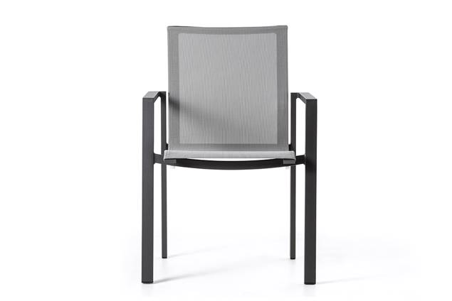 Braga Chaise de jardin empilable aluminium 5