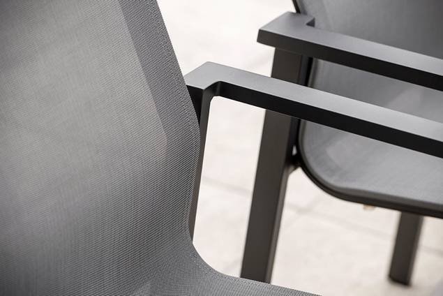 Braga Chaise de jardin empilable aluminium 8