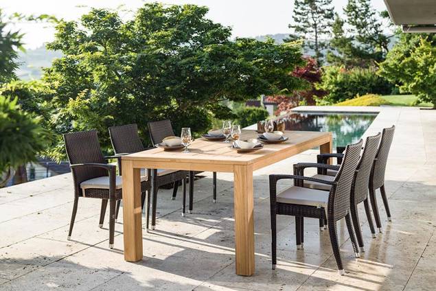 Brescia II Gartenstuhl stapelbar Rattan 3