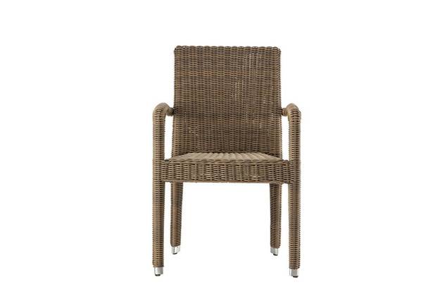 Gartenstuhl stapelbar Rattan BRESCIA II Hunn Gartenmöbel