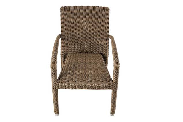 Gartenstuhl stapelbar Rattan BRESCIA II Hunn Gartenmöbel