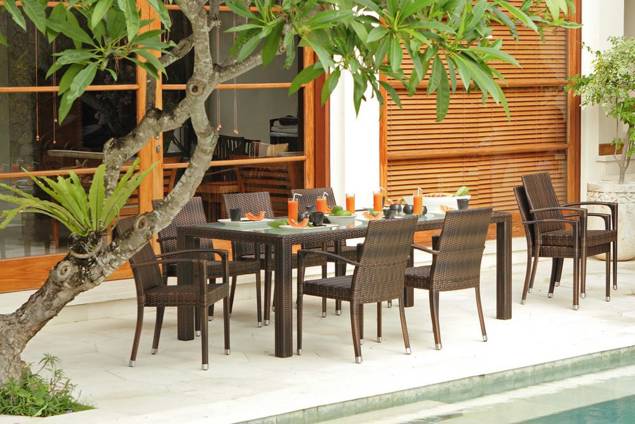 Brescia II Gartenstuhl stapelbar Rattan 1