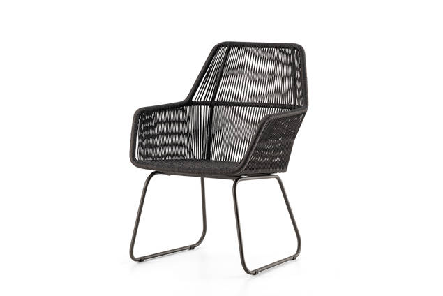 Brighton Chaise de jardin dossier haut acier inoxydable