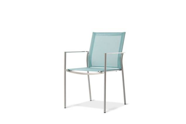 Brüssel Fauteuil d'extérieur empilable acier inoxydable