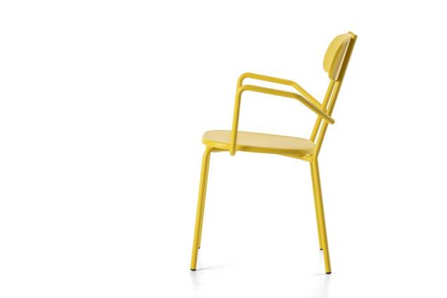 Cadiz Chaise de jardin empilable acier 1