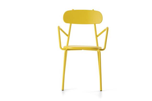 Cadiz Chaise de jardin empilable acier 3