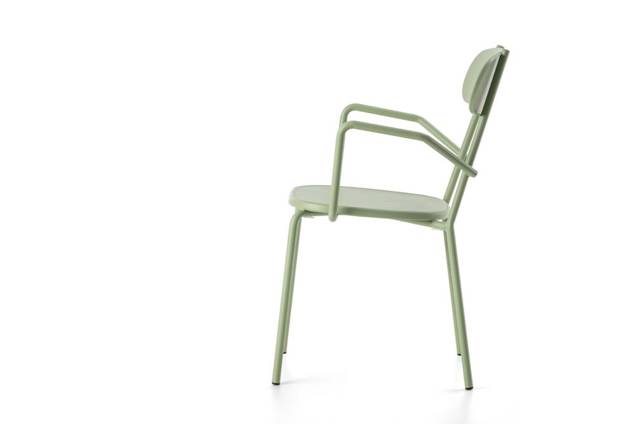 Cadiz Chaise de jardin empilable acier 1