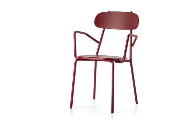 Cadiz Chaise de jardin empilable acier