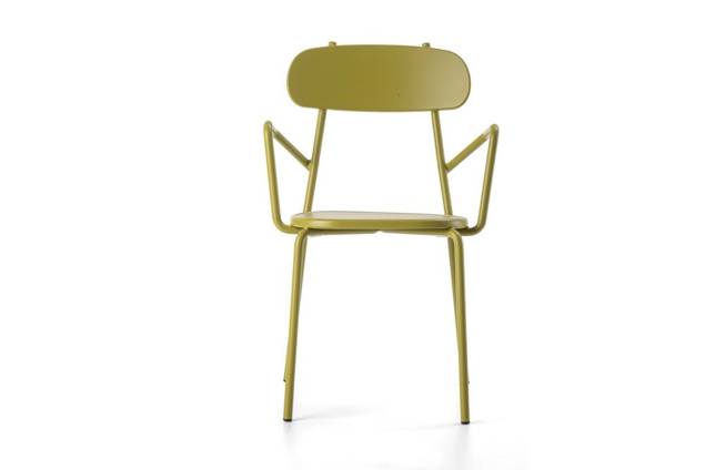 Cadiz Chaise de jardin empilable acier 3