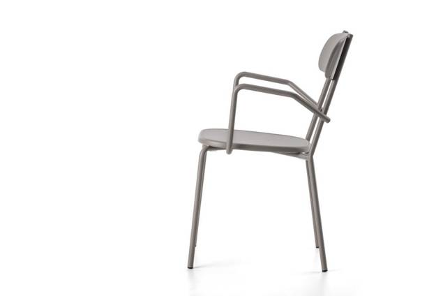 Cadiz Chaise de jardin empilable acier 1