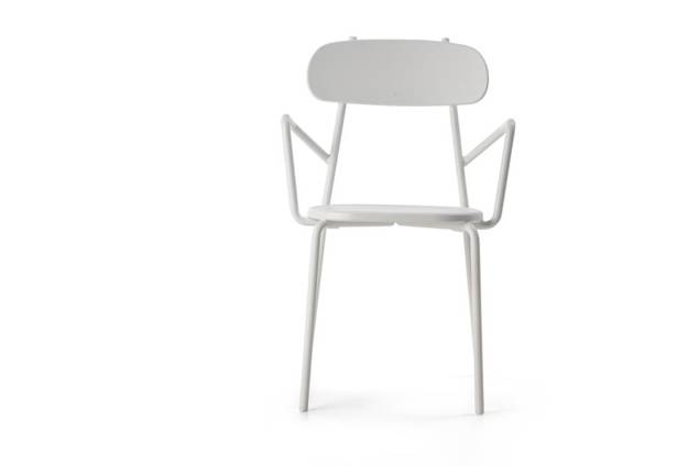 Cadiz Chaise de jardin empilable acier 3